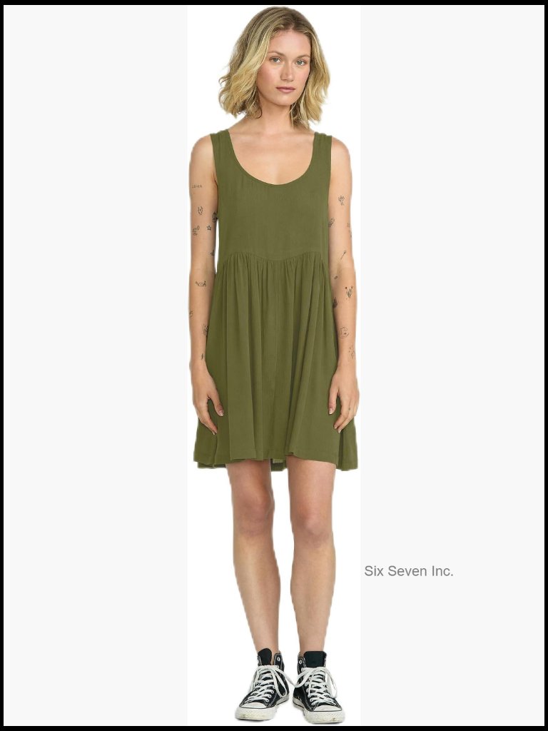 Flowy Tank Dress Relaxed Fit For Casual Summer Style